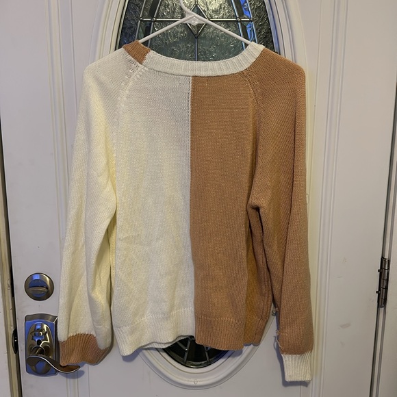 SHEIN Split Color Sweater - Picture 3 of 4